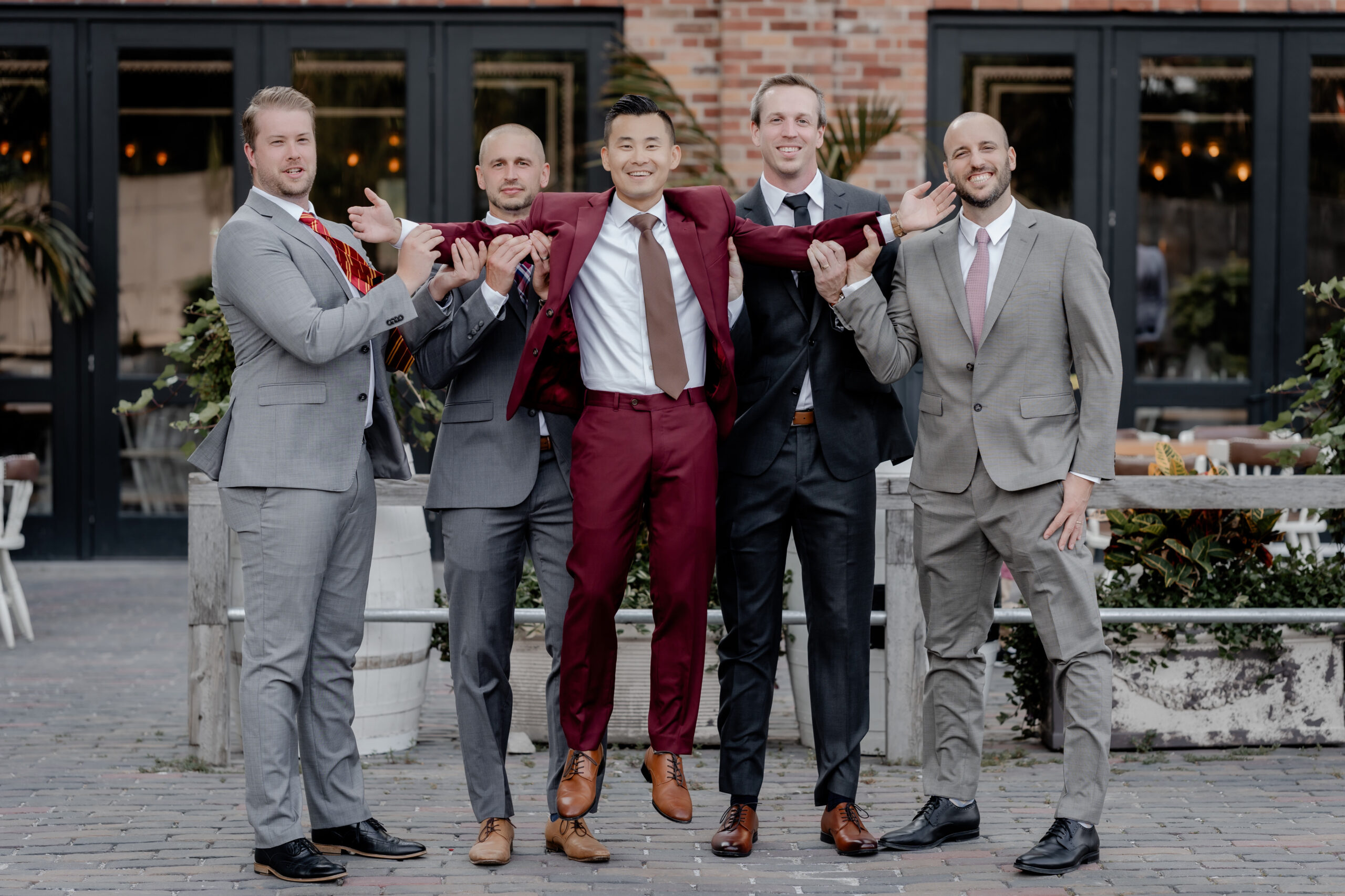 Distillery District Wedding Toronto _ Groomsmen _ Lush Wedding Studio